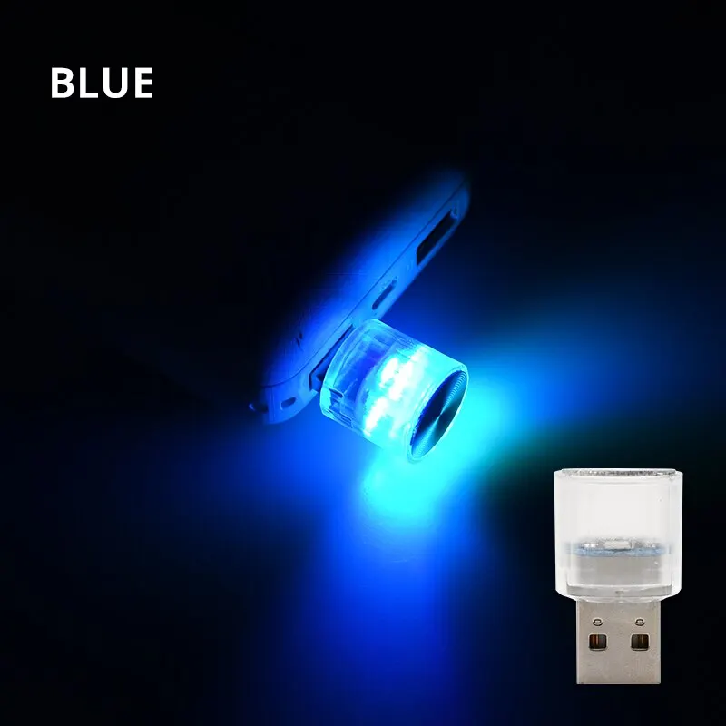 

Мини USB LED-лампа Для Интерьера Автомобиля, Портативное Декоративное Освещение Для Авто, ПК, Компьютера, Plug & Play