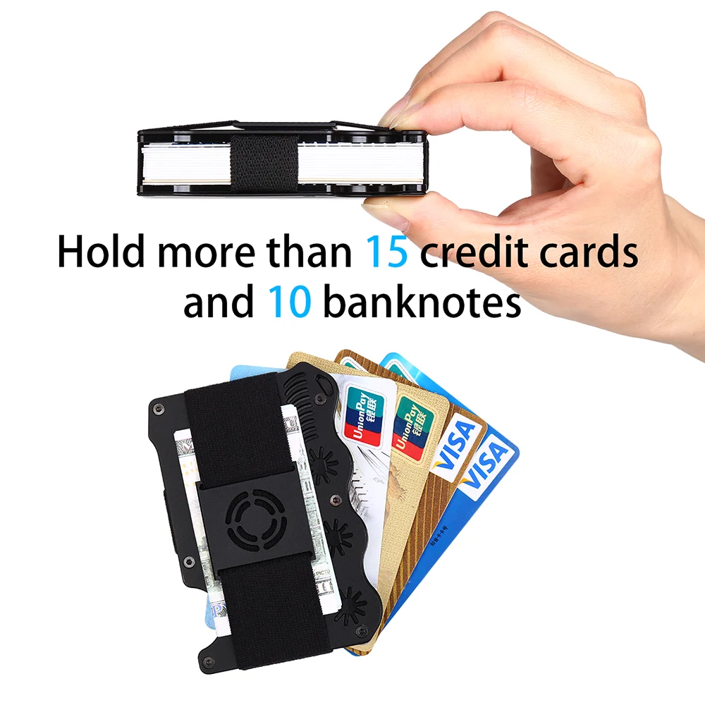 Man Metal Credit Card Holder Wallet Credential ID Bank Business Card Passport Case Cardholder for Men and Women