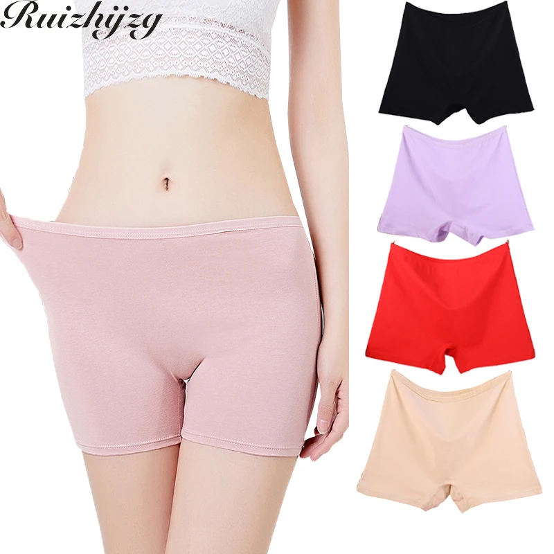 

Ruizhijzg XL-6XL Women's Boxer Brief Underwear Cotton High Waist Ladies Shorts Breathable Underpant Brief Big Plus Size