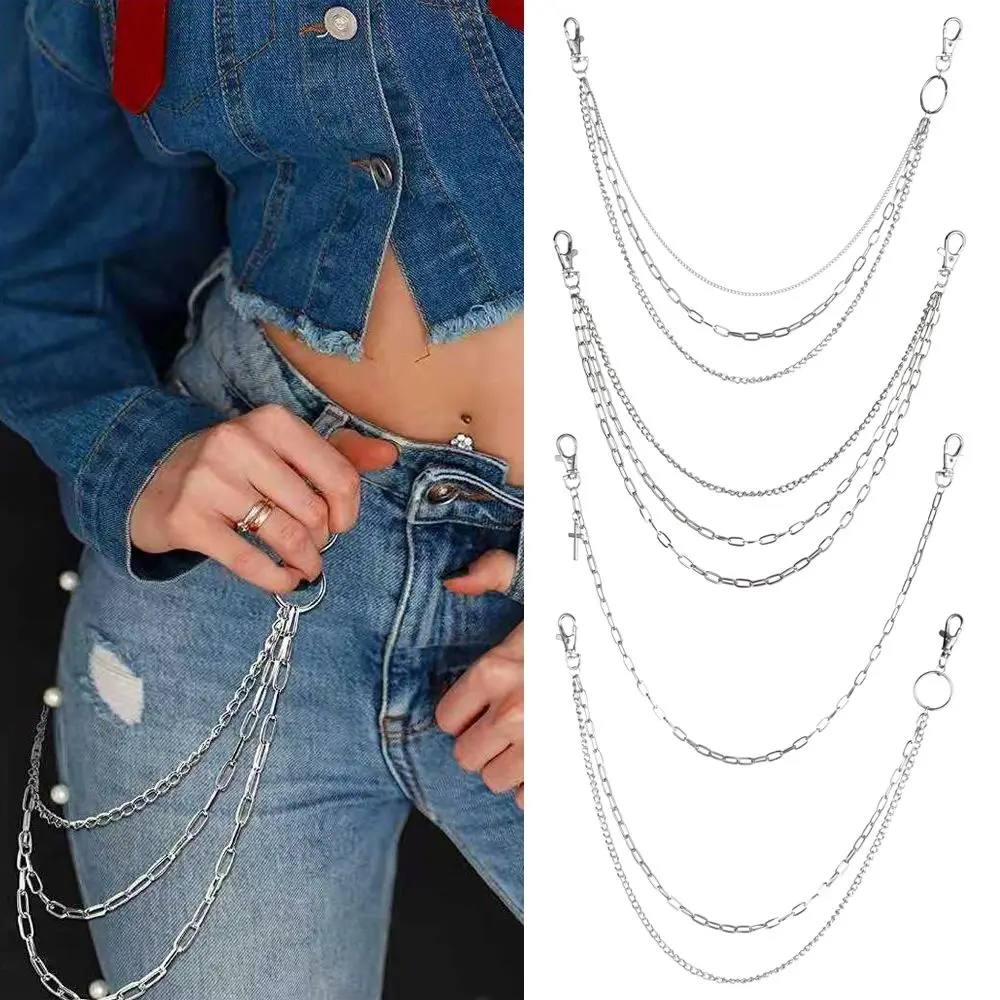 

Men Women Punk Jewelry Jeans Jewerly Hip Hop Chain Keychain Pants Chain Trousers Decoration Waist Chain