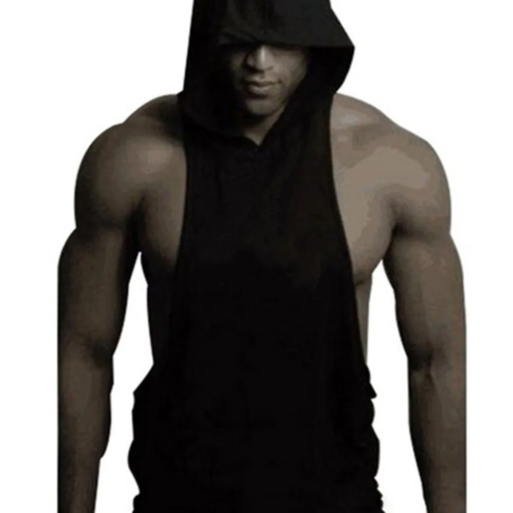 

Fitness Tank Tops Vest Sweatshirt T-Shirt Gym Workout Sleeveless Training Muscle Bodybuilding Casual Plus Size