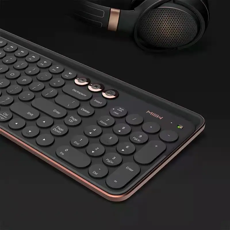 Miiiw Mechanical Game Wireless Keyboard Bluetooth Kit Black 102 Keys Keyboards For Games Laptop Computer Windows 10 Genuine New