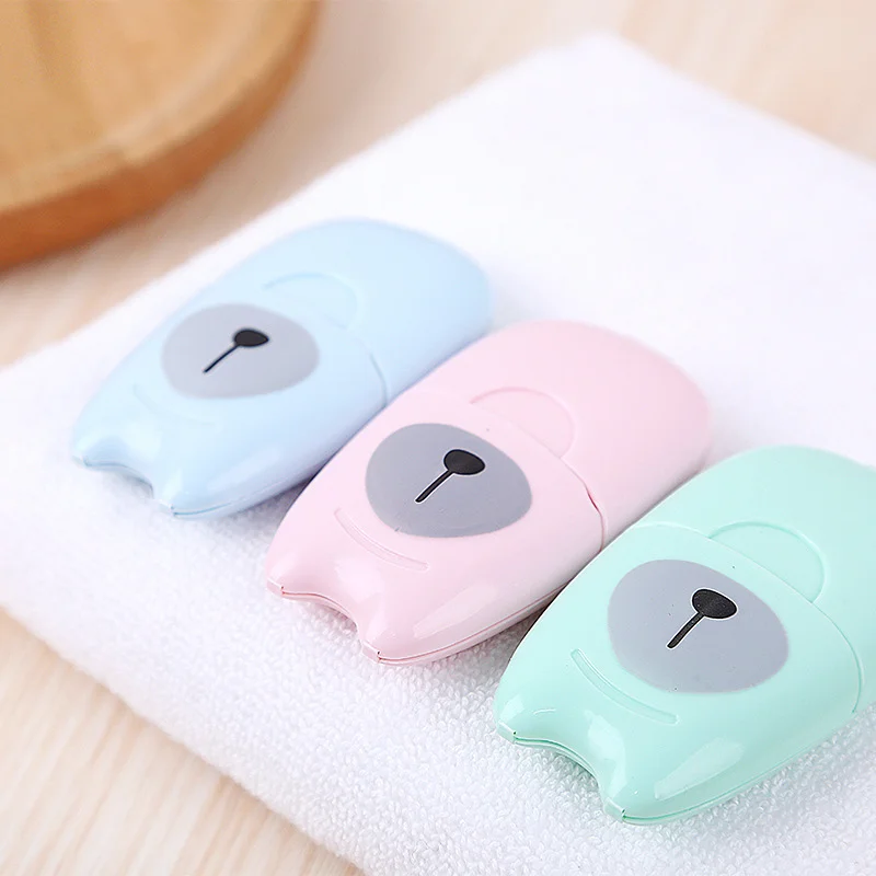 Портативная маленькая Коробка для мыла 50 шт. бумага мытья рук ванной путешествий