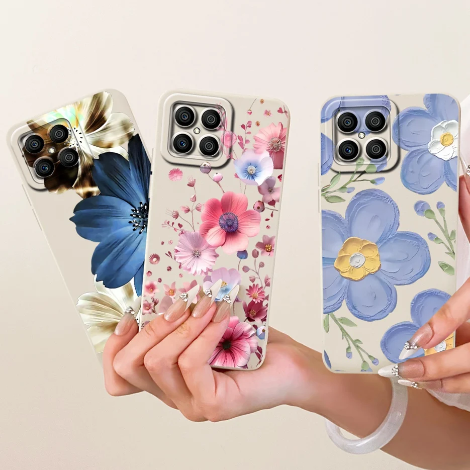 Фото Чехол для Honor X8 4G, HonorX8 5G VNE-N41, Honor X6, HonorX6, HonorX8 с милым котом, модный мультяшный дизайн, мягкий чехол из ТПУ для телефона №5