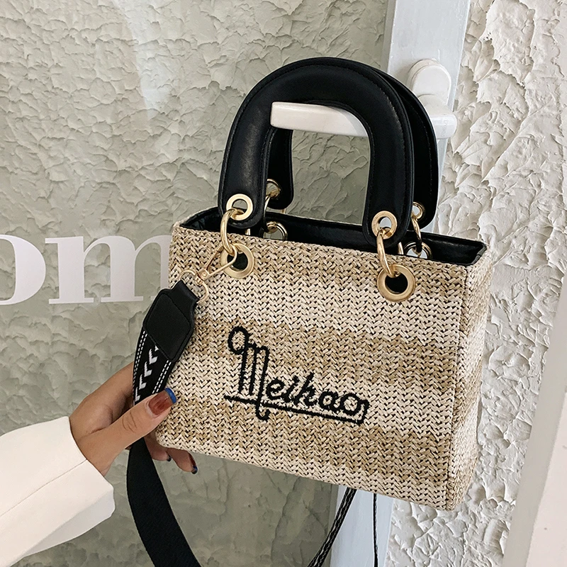 

Fashion Small Tote Bags for Women Saffiano Shoulder Crossbody Bags Female Designer Luxury Knitting Sling Sac A Main Femme 2022