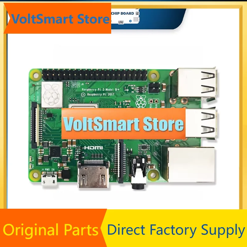 Фото VoltS Raspberry Pi 3 Model B /3B+ Plus BCM2837 1.2G, Raspberry Pi 3 B+ с Wi-Fi 2.4G и 5G, Bluetooth 4.2 и PoE. №1