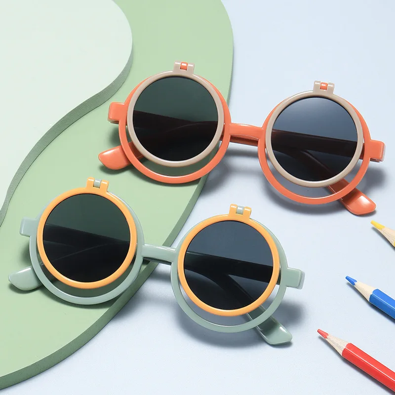 Очки солнцезащитные детские круглые с защитой от УФ-лучей