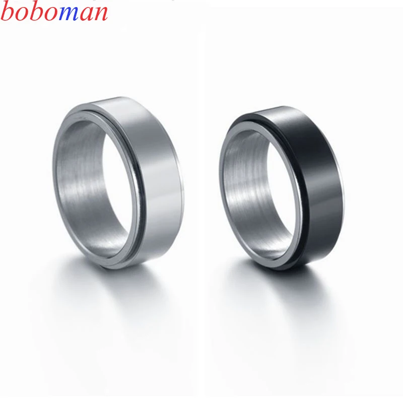 

Anxiety Ring Figet Spinner Rings For Women & Men Stainless Steel Rotate Freely Spinning Anti Stress Accessories Jewelry Custom