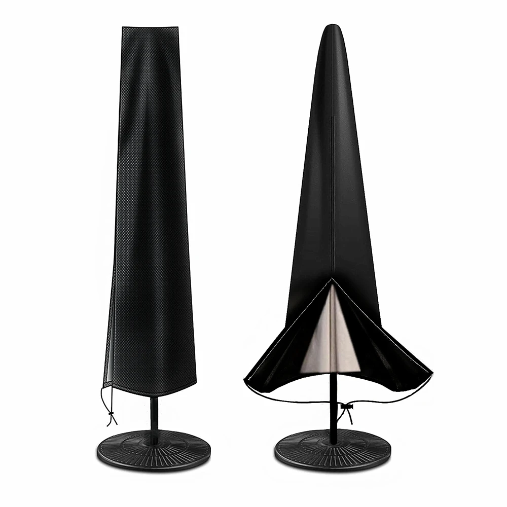 

Водонепроницаемый садовый уличный чехол для зонта, водонепроницаемый УФ-устойчивый сверхпрочный чехол для зонта патио на молнии, подходит ...