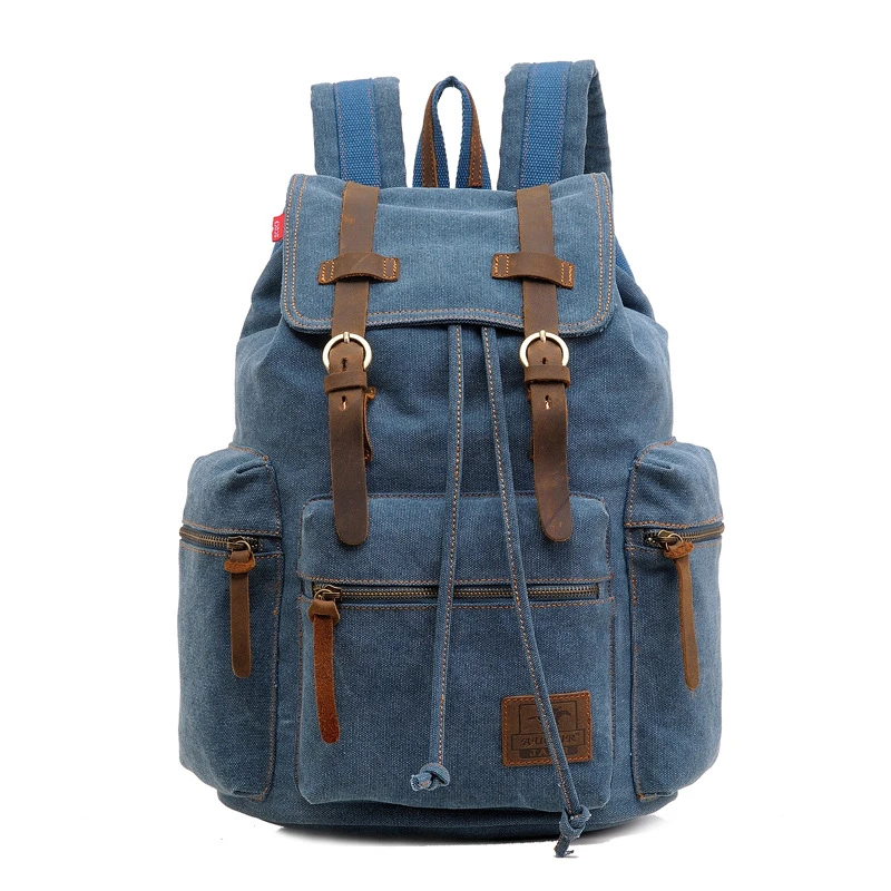

Vintage Canvas Backpack Men Women Casual Student Travel Backpack Hiking Travel Camping 2023 New Hot Sale Fashion Bags