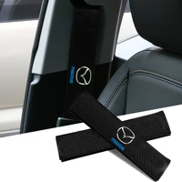 car seat belt shoulder pad cover carbon fiber seat belt protector cushion for mazda 3 bk bl 323 axela atenza cx 3 cx 4 cx5 cx 7