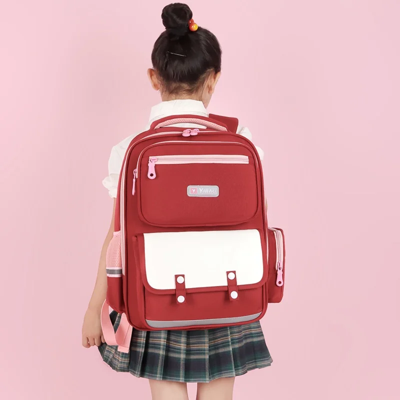 Grade 1-3-6 British Style Primary Girls Cute Simple Backpacks New Children Students High-capacity Fashion School Bags for Boys