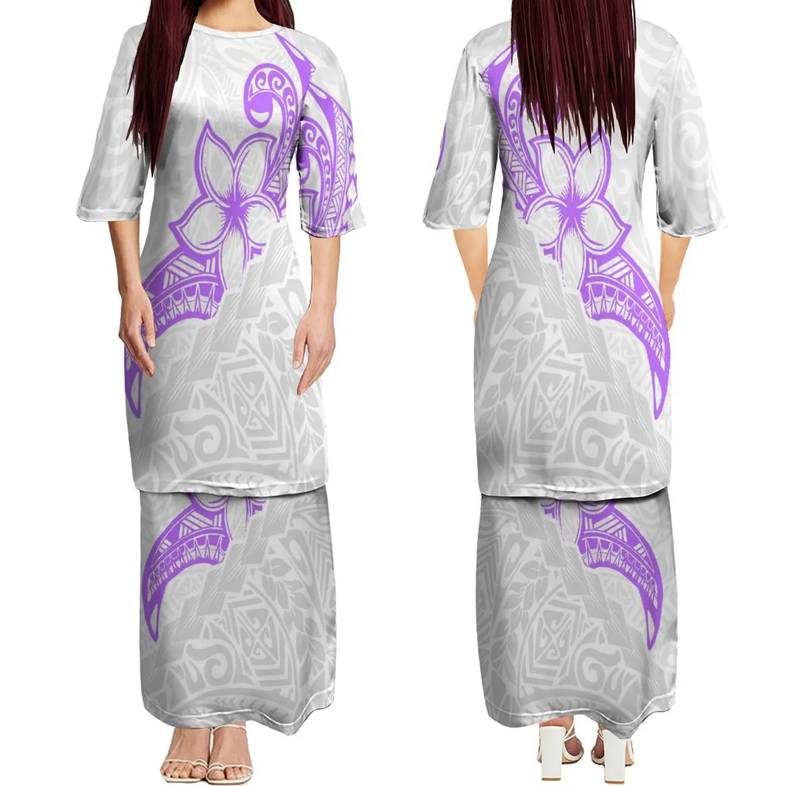 Полинезийское платье женское Самоа Плетаси модное искусство винтажный топ с