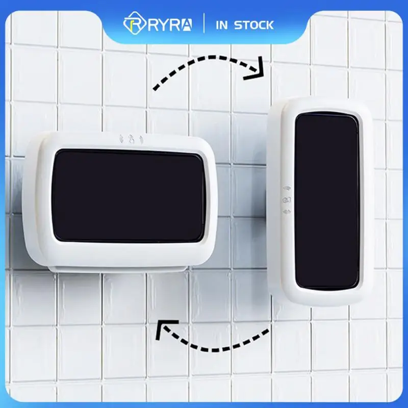 

RYRA Waterproof Rotatable Shower Phone Holder Angle Adjustable Wall Mounted Phone Holder For Bathroom Kitchen Phone Case