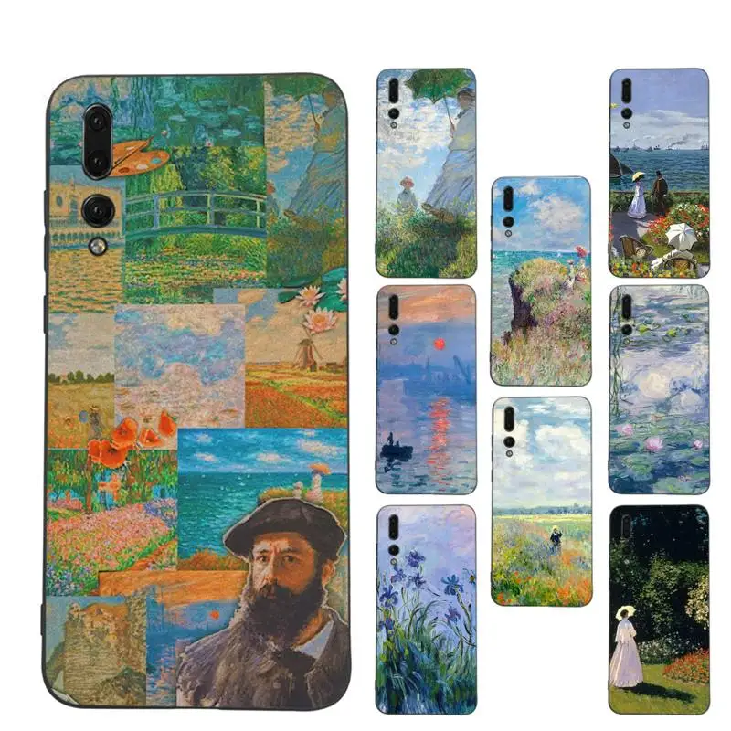 

Claude Monet Phone Case for Huawei P30 40 20 10 8 9 lite pro plus Psmart2019