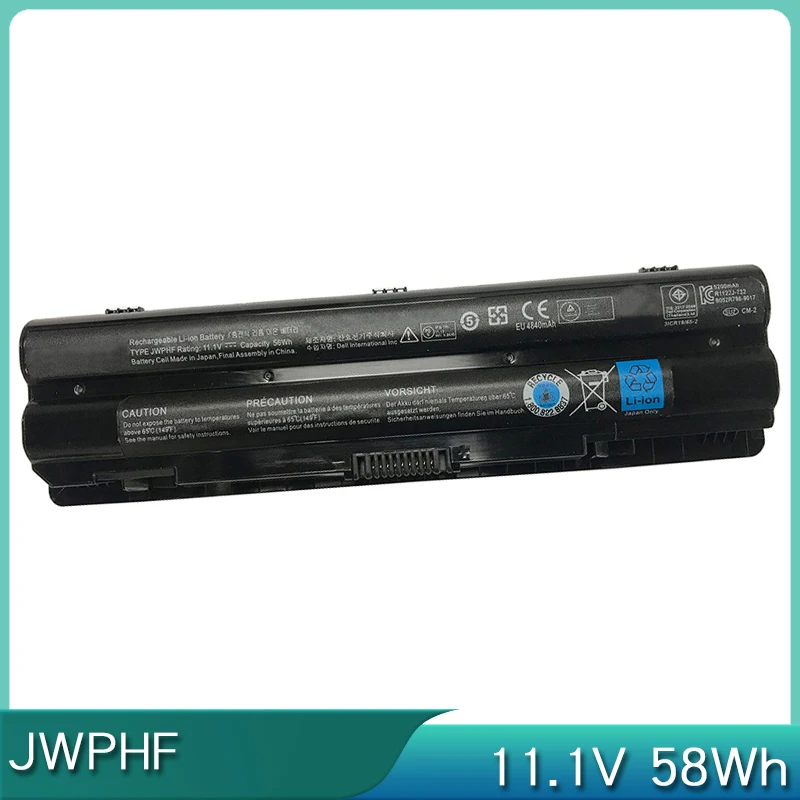 Новый аккумулятор JWPHF 11 1 В 56 Втч для ноутбука Dell XPS 14 15 17 L401x L501x L502x L701x L702x J70W7 R795X WHXY3
