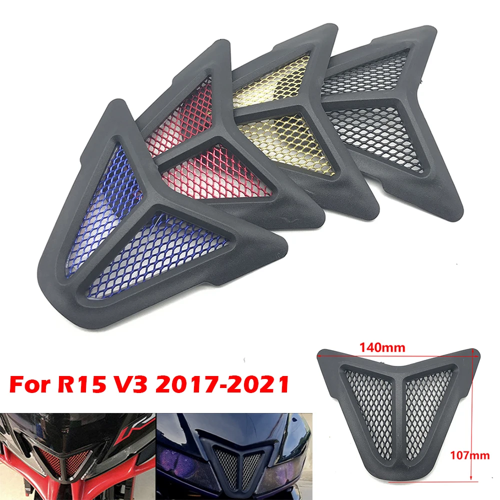 

For YAMAHA YZF R15 V3 2017 2018 2019 2020 2021 Motorcycle Air Intake Cover Grill Guard Protector Accessories