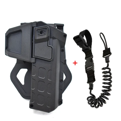 Тактическая подвижная кобура для пистолета Glock 19 с пружинным шнурком, подвижная кобура с фонариком/лазерным креплением