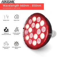 18leds infrared heat lamp red light heating therapy e27 54w led pain relief soreness relieve repair for full body beauty device