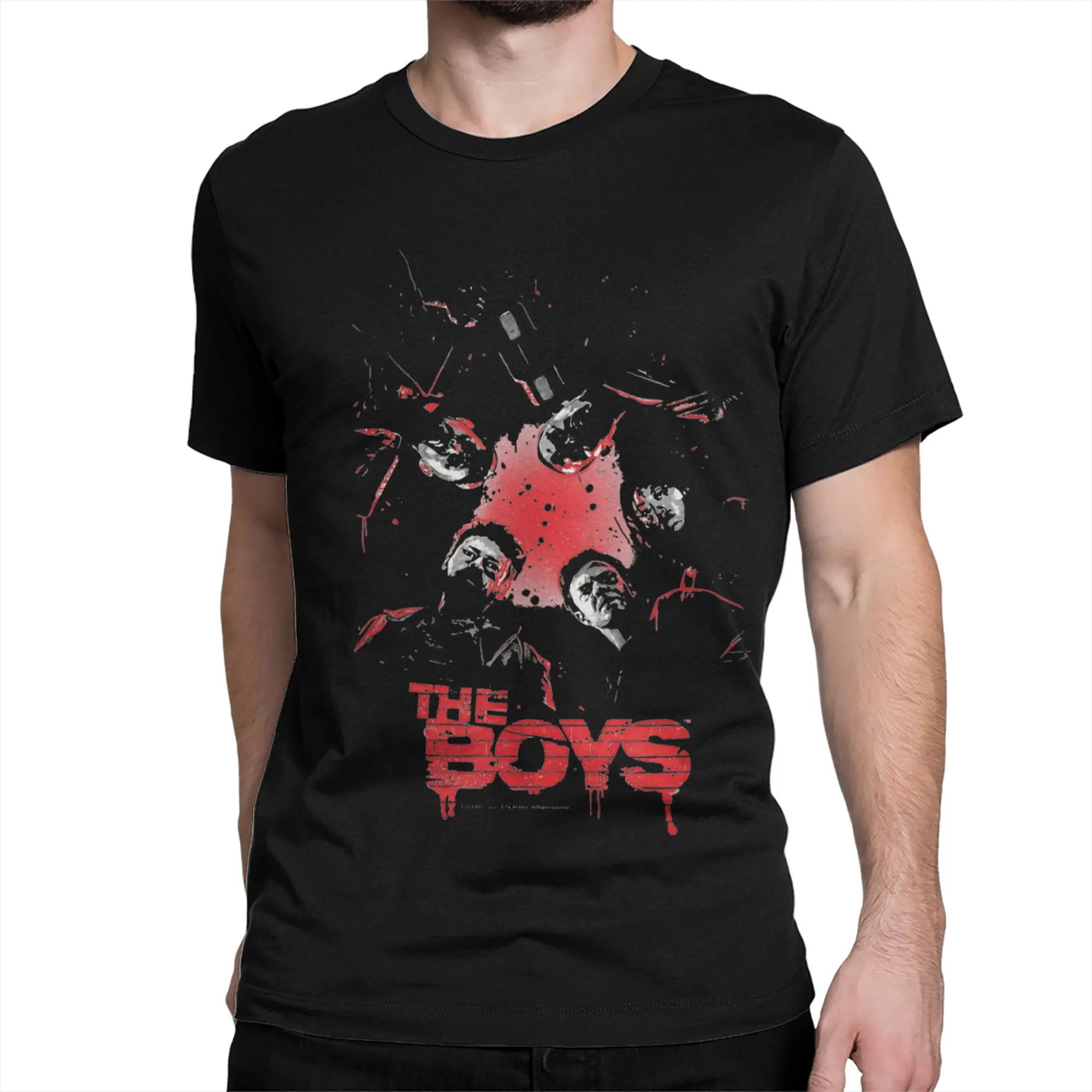 Фото Мужские и женские футболки The Boys Billy Butcher, забавные хлопковые футболки с короткими рукавами, одежда с круглым вырезом, летняя одежда №2