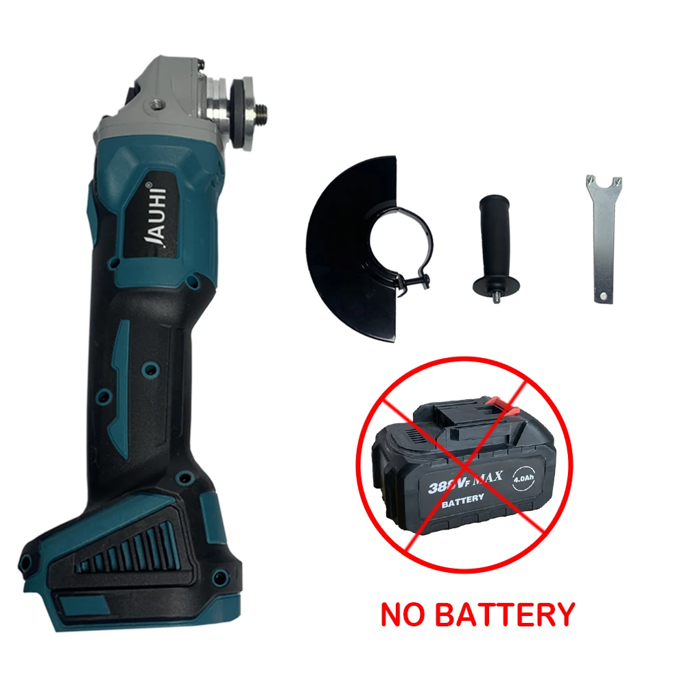 

Бесщеточная угловая шлифовальная машина JAUHI синяя 125 мм 4 передачи для аккумулятора Makita 18 В