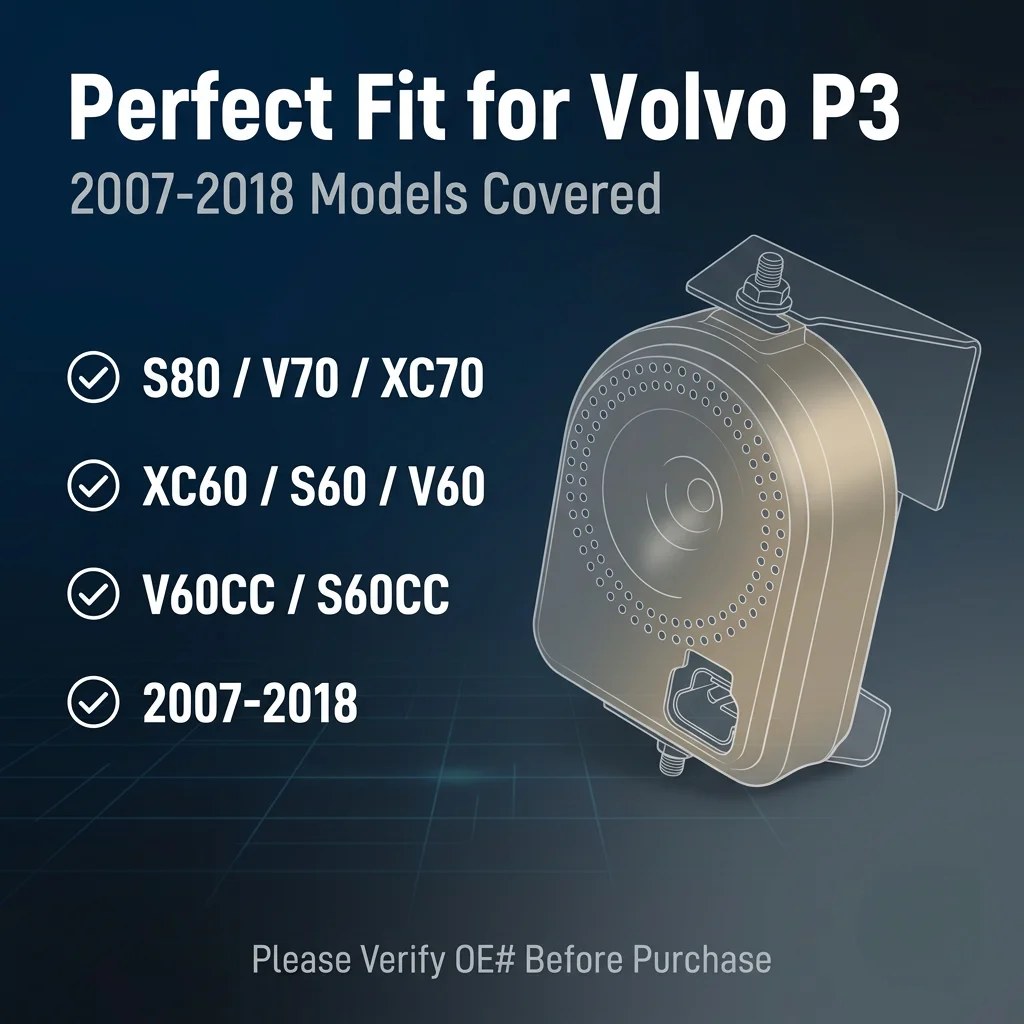 Фото Сирена автомобильной сигнализации для Volvo XC70, XC60, S60, V60, V60CC, S60CC P3, S80, V70 (2007-2018) 30659883, 30659414, 30659882 №2