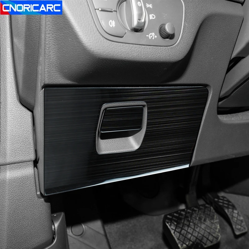 

Car Main Driver Storage Glove Box Handle Decoration Cover Trim For Audi Q5 FY 2018-2022 LHD Stainless Steel Interior Stickers