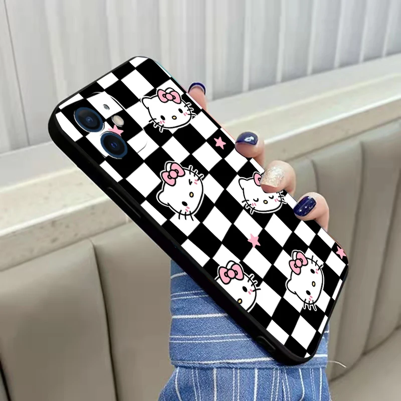 

Чехол для телефона с рисунком Hello Kitty для IPhone 11 7 8P X XR XS MAX 11 12pro 13 pro max 13 promax 2022