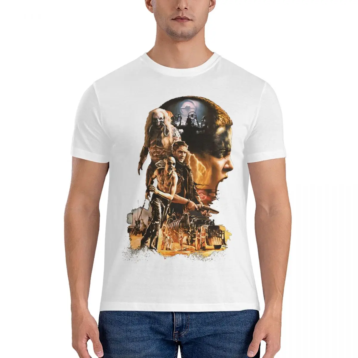 Футболка SIFURIO мужская с коротким рукавом свободная тенниска из 100% хлопка майка