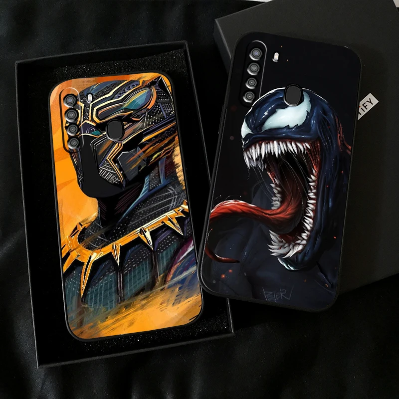 

Marvel Luxury Cool Phone Case For Samsung Galaxy A32 4G 5G A51 4G 5G A71 4G 5G A72 4G 5G Funda Black Coque Soft Carcasa