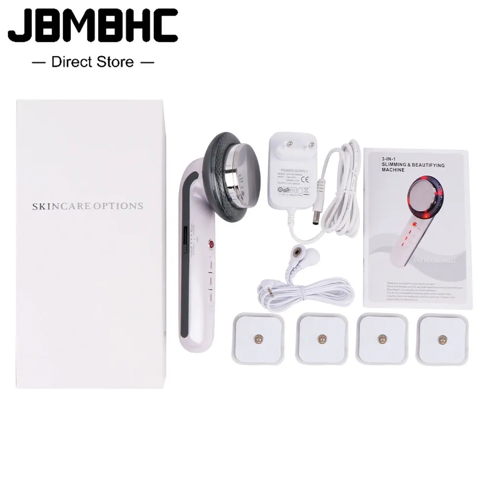 

3 in 1 Ems Ultrasound Cavitation EMS Slimming Fat Burner Body Slimming Massager Infrared Ultrasound Therapy Tool Skin Tightening