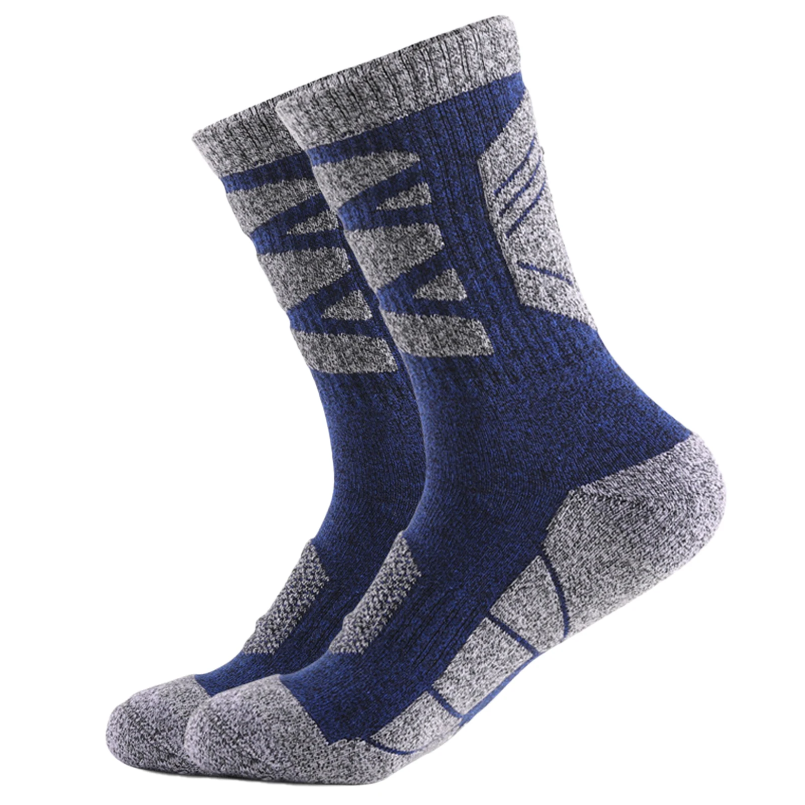

5 Pairs Winter Crew Socks Thick Knitting Terry Bottom Warm and Moisture Control Ankle Socks for Men Women Cold Outdoor ASD88