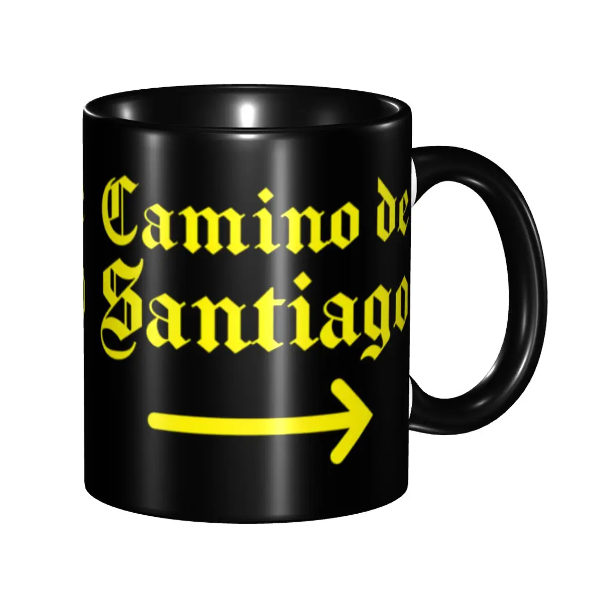 Фото Керамическая кружка для кофе и чая Buen Camino De Santiago, персонализированная, для самостоятельного оформления №1