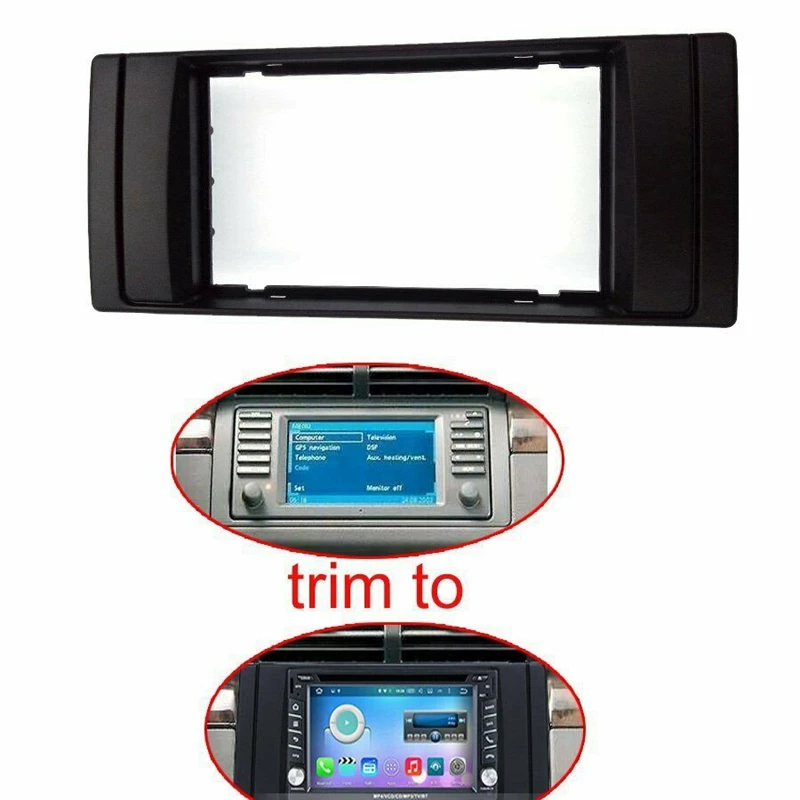 Монтажная Рамка для автомагнитолы DIN Fascia ДЛЯ BMW 5 серии E39 X5 E53 1995-2003 комплект