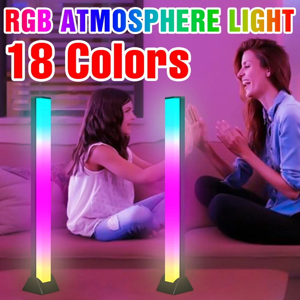 

LED Desktop Night Lamp Music Sound Control LED Light RGB Colorful Atmosphere Fill Lamp USB Pickup Voice Activated Rhythm Light
