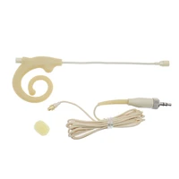 beige snail earset headset microphone for sennheiser sk100 ew100 ew300 ew500 g2 g3 g4 g5 detachable cable 3 5mm lock