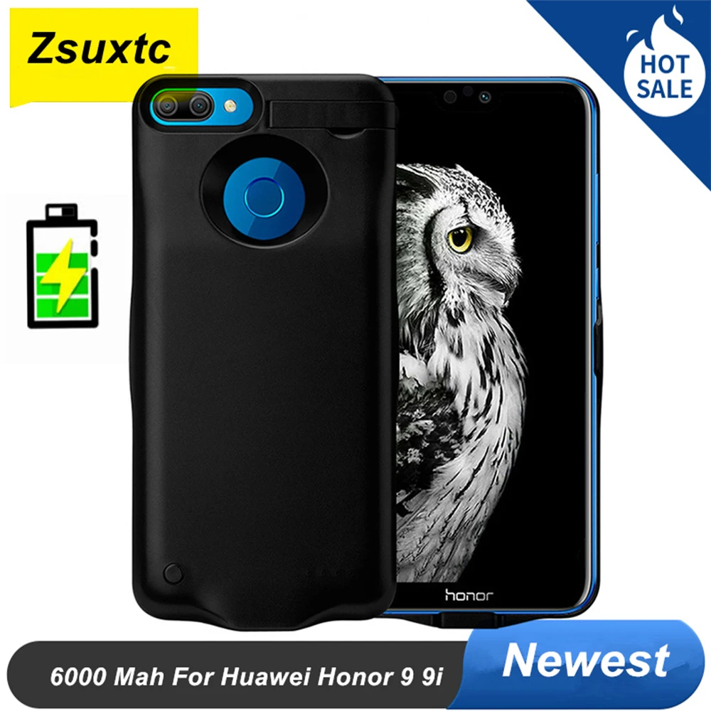 

6000Mah Power Case For Huawei Honor 9 Battery Case 9i Backup Cover Pack Power Bank For Huawei Honor 9 Battery Charger Case
