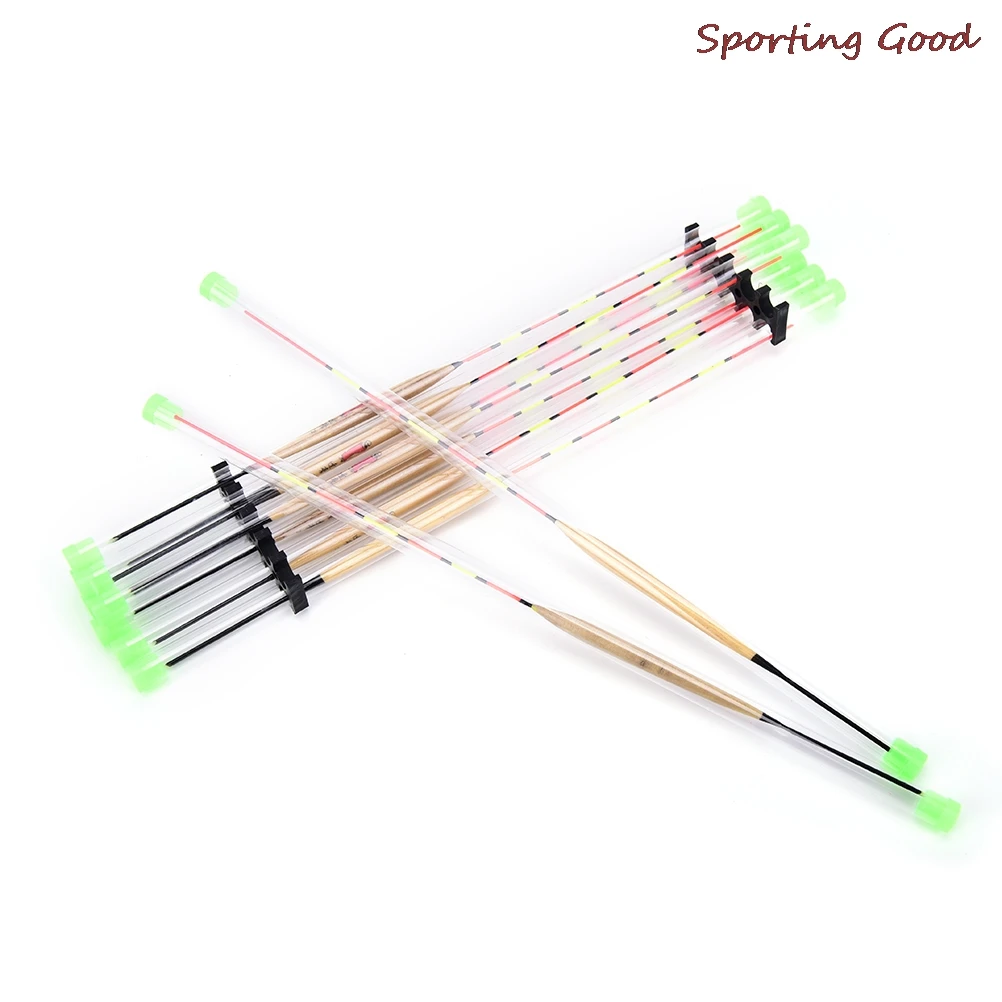 

10Pcs/Lots Fish Float Wood Fishing Float Tackle Tools For Fishing Tank Flotteur Peche Float Fishing Tackle Tools