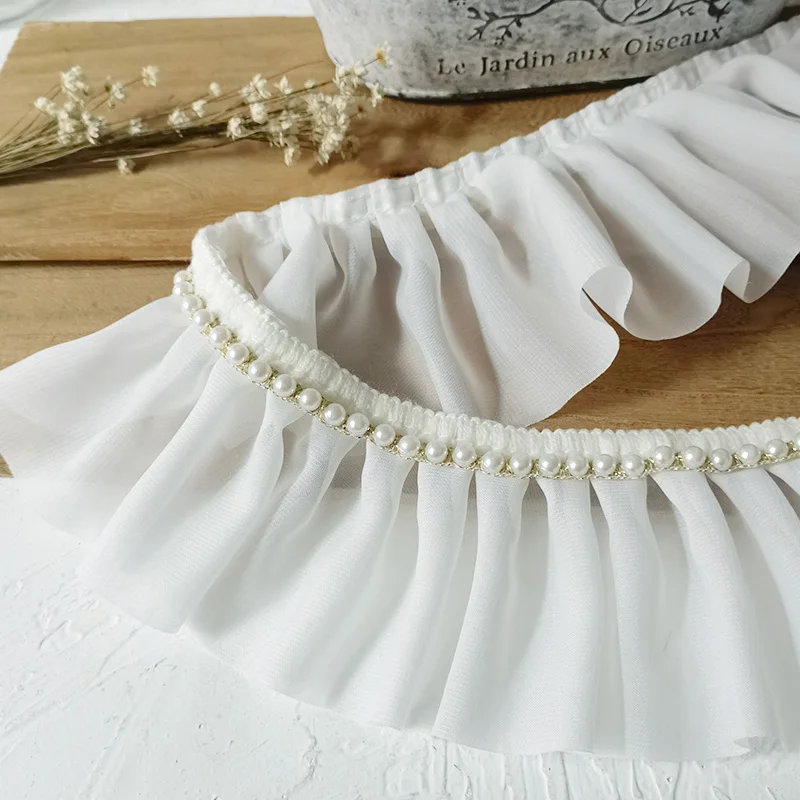 2 метра/упаковка декоративные ленты из белого шифона 8 см