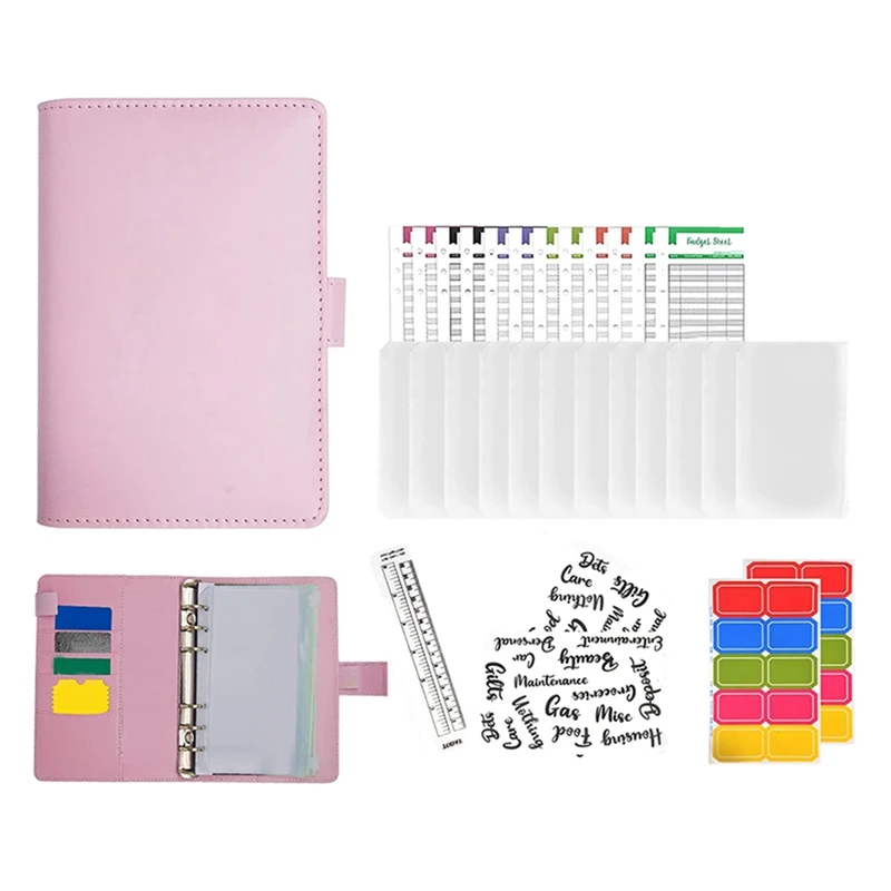 

Budget Binder With Cash Envelopes,A6 Cash Envelope Money Organizer For Cash,For Saving Money&Financial Management