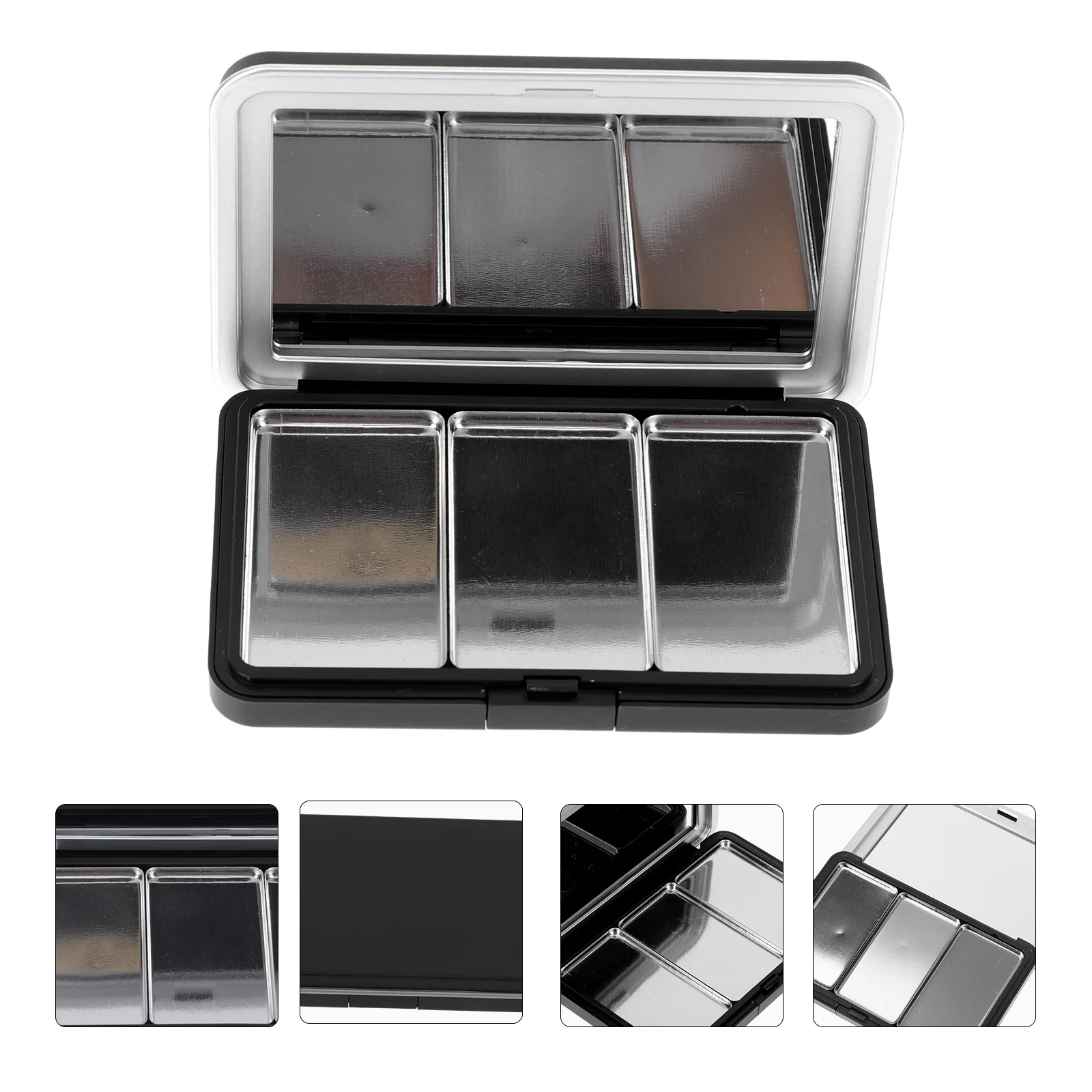 

Blush Storage Box Makeup Palettes Travel Plate Refillable Lipstick Container Blusher Plastic Eyeshadow Case Supplies Woman DIY
