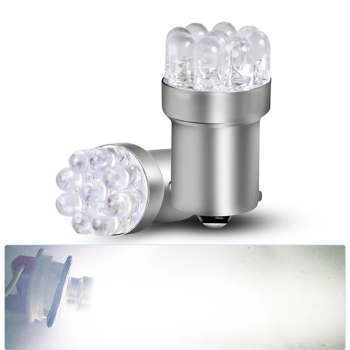 

Комплект Из 2 Сверхъярких Светодиодных Ламп 12В/24В BA15S P21W S25 G18 R5W 1157 BAY15D Для Стоп-сигналов