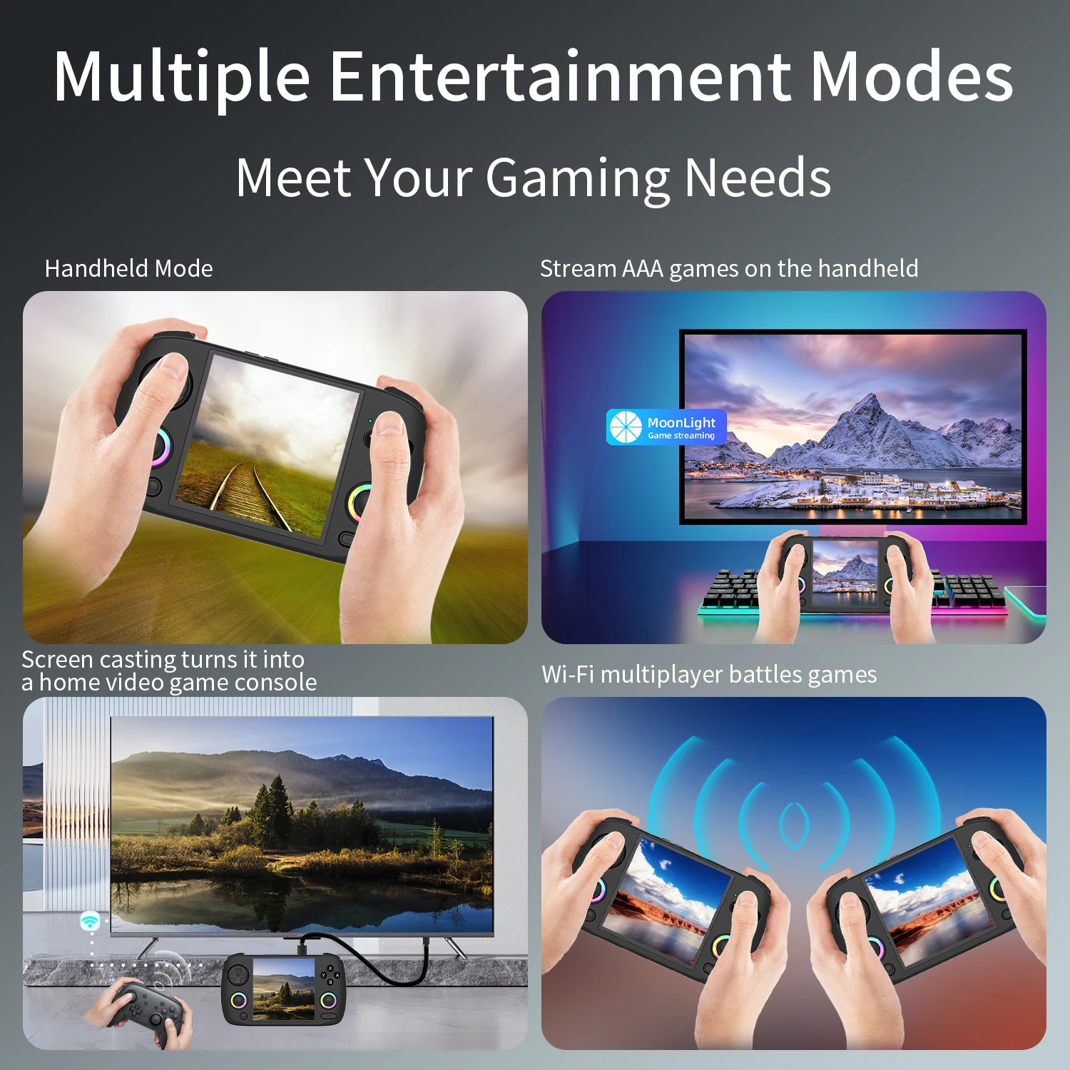 Портативная игровая консоль ANBERNIC RG CubeXX с экраном 3 95 дюйма IPS HD Linux WIFI Bluetooth 256G PSP