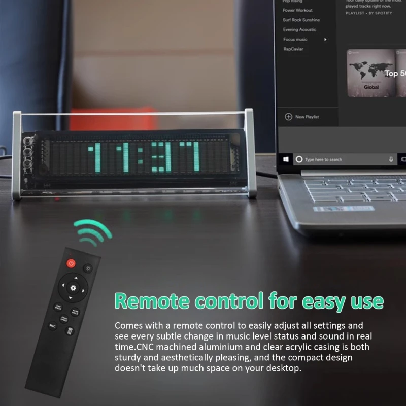 Анализаторы музыкального спектра усилители индикатор стереоуровня с часами