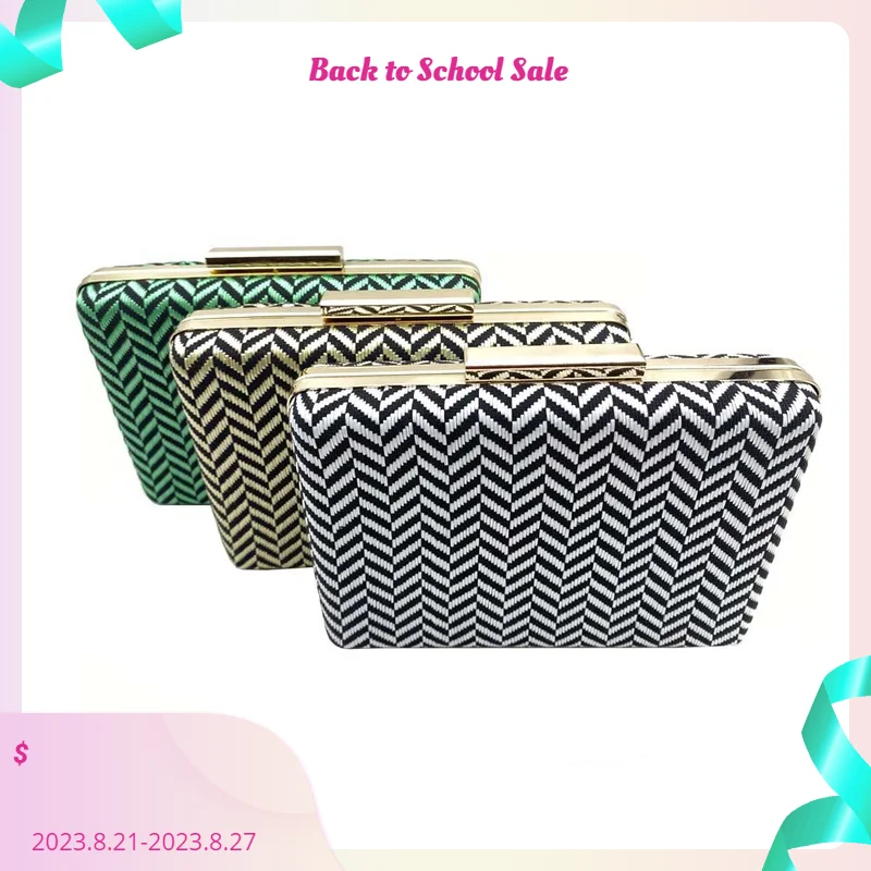 

Metal Clutch Bag Wedding Clutch Purse Bridal Evening Knitting Summer Bags for Women 2021 Luxury Small Crossbody Bags