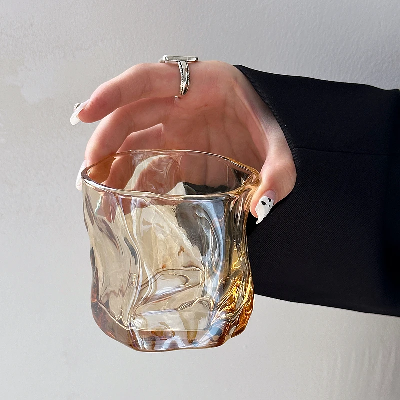 280 мл комплект из 2 шт. янтарная витая чашка чашки для сока молока напитков посуда