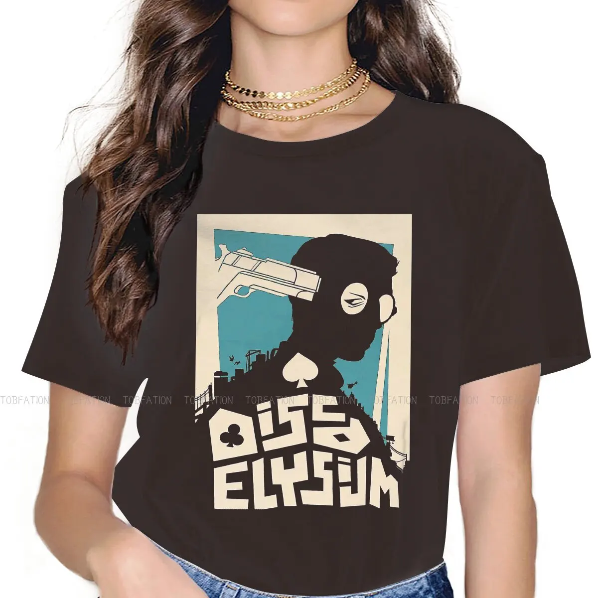

Guns Death Special TShirt for Girl Disco Elysium Revachol RPG Game Comfortable Hip Hop Gift Clothes T Shirt Short Sleeve