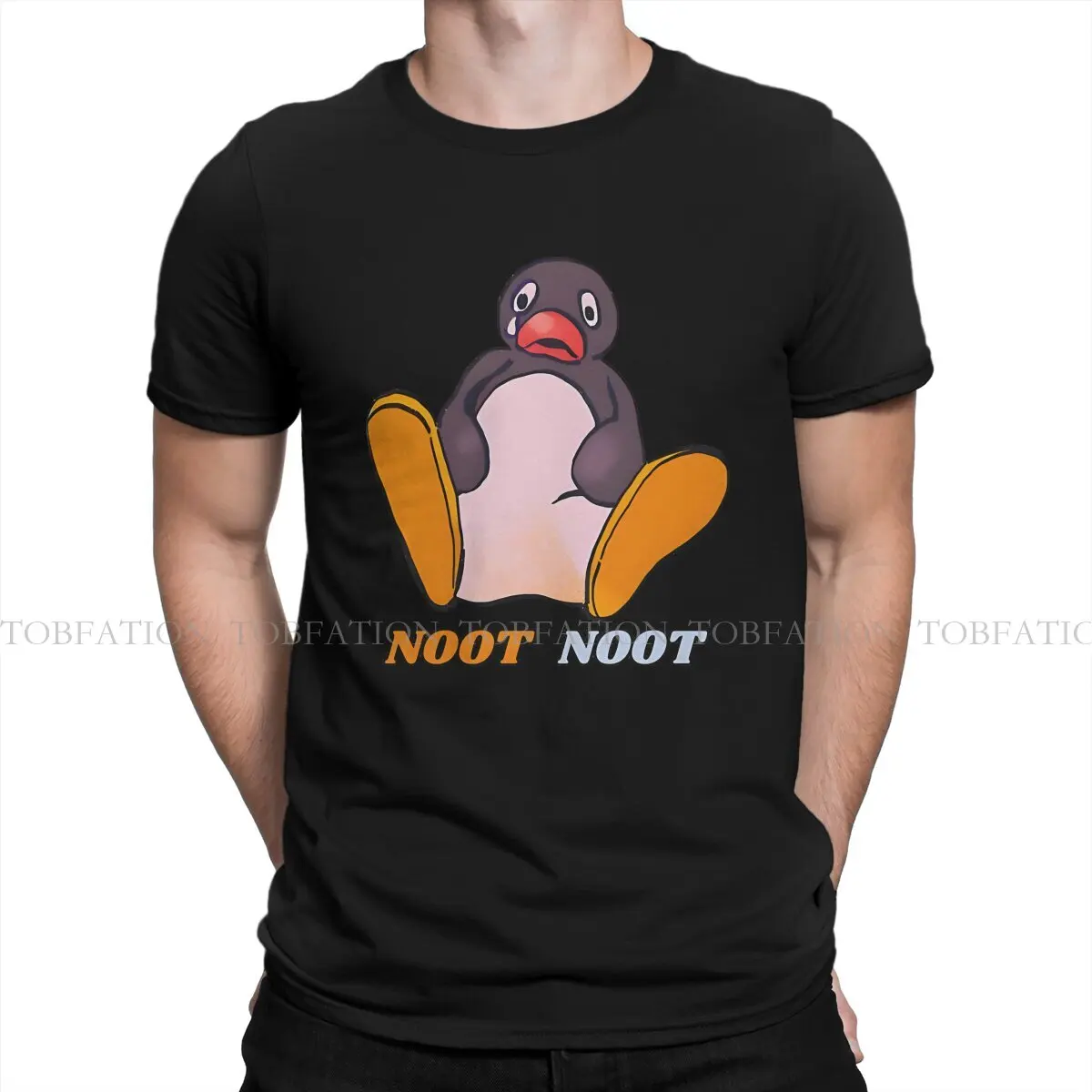 Pingu мультфильм футболка для мужчин Noot Meme мягкие летние толстовки Новинка модный