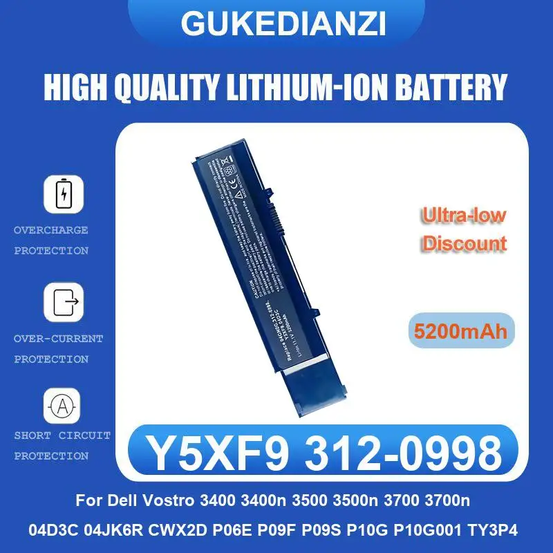 Фото Аккумулятор для Dell Inspiron 13 15 5000 7000 Series 5570 7579 Vostro 5468 P69G 3CRH3 7378 5567 XPS 9500 9510 9520 Precision 5550 №2