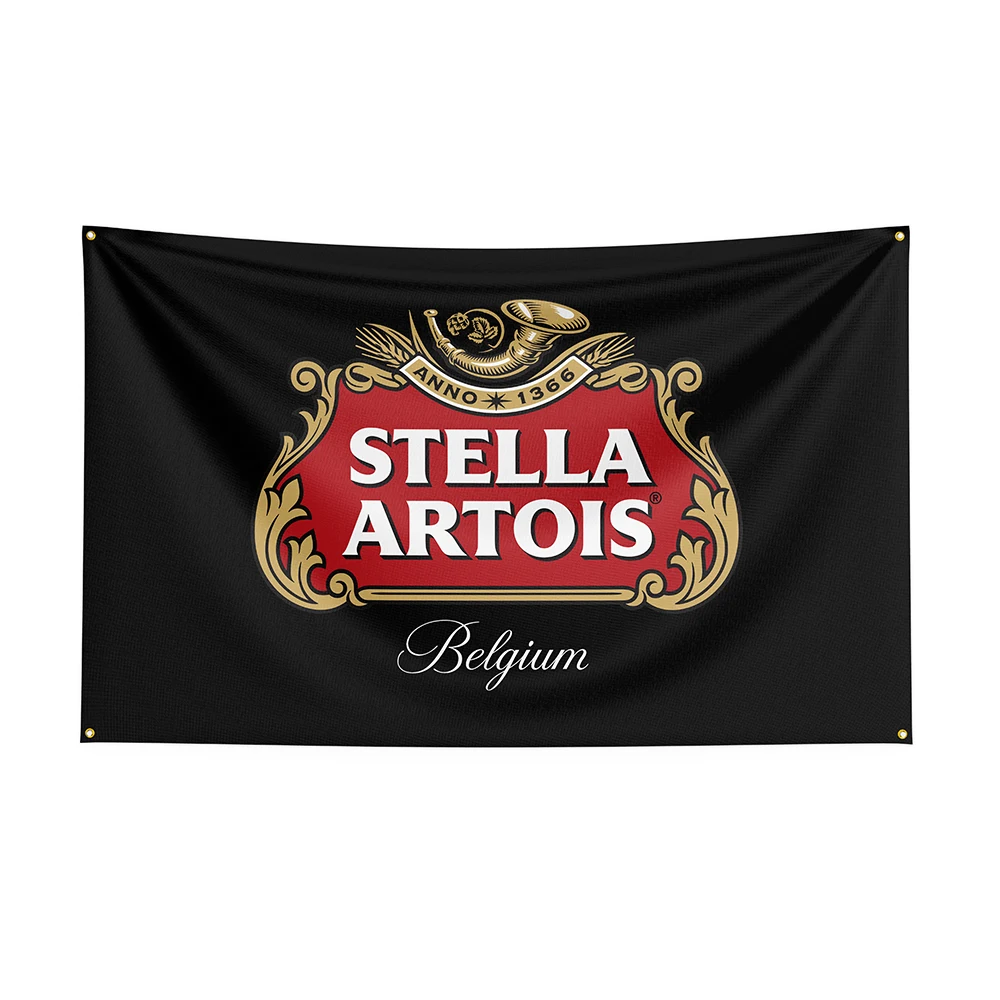 

90x50cm Stella Artoiss Flag Polyester Printed Beer Banner For Decor ft Flag DecorFlag Banner For Decor